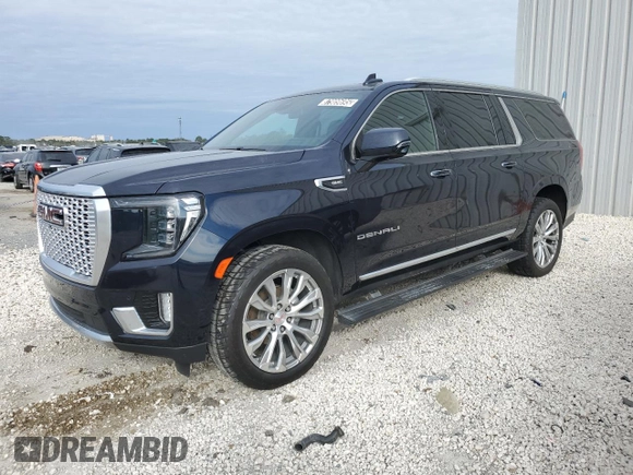 2023 GMC Yukon XL Denali with VIN 1GKS1JKL6PR342758, listed as a Copart auction lot 87909695 with 48,188 mi miles and Clean Title. Bid and sale history available at carsss.com. Image 1.