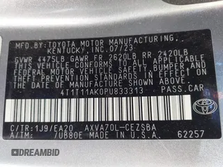 2023 Toyota Camry SE z VIN 4T1T11AK0PU833313, wystawiony jako IAAI lot #41743288 z przebiegiem 25 195 mil mil oraz . Historia ofert i sprzedaży dostępna na DreamBid. Obrazek 9.