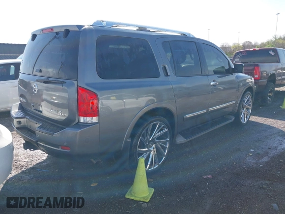 2015 Nissan Armada SV with VIN 5N1BA0ND6FN604077, listed as a IAAI auction lot 41940078 with 169,266 mi miles and . Bid and sale history available at DreamBid. Image 4.
