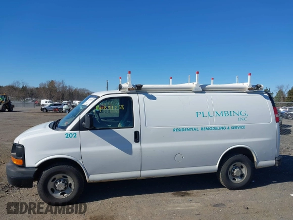 2012 Chevrolet Express Cargo with VIN 1GCWGFBA4C1201669, listed as a IAAI auction lot 41831558 with 267,255 mi miles and . Bid and sale history available at DreamBid. Image 14.