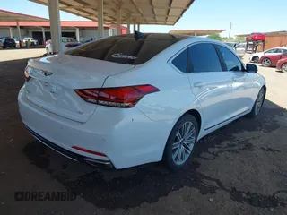 2018 Genesis G80 3.8L with VIN KMHGN4JE3JU216089, listed as a IAAI auction lot 42576639 with 57,382 mi miles and . Bid and sale history available at DreamBid. Image 4.