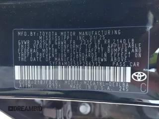 2025 Toyota Corolla LE с VIN 5YFB4MDE5SP266312, выставлен на аукционе IAAI как лот 42533602 с пробегом 14 309 миль миль и . История ставок и продаж доступна на DreamBid. Изображение 9.