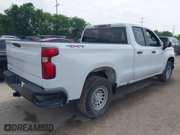 2021 Chevrolet Silverado 1500 Work Truck with VIN 1GCRYAEF0MZ210134, listed as a IAAI auction lot 42114802 with 57,797 mi miles and . Bid and sale history available at DreamBid. Image 4.