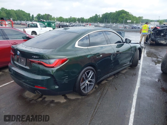 2023 BMW 4 Series 430i z VIN WBA63AV09PFN78926, wystawiony jako IAAI lot #42098820 z przebiegiem Nie podano mil oraz . Historia ofert i sprzedaży dostępna na DreamBid. Obrazek 4.