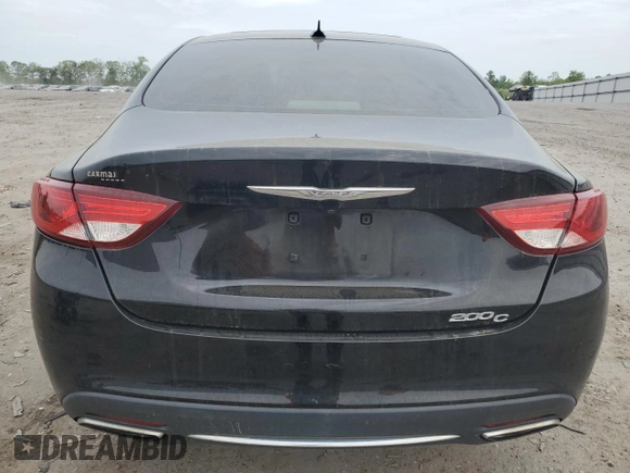 2015 Chrysler 200 C with VIN 1C3CCCCG8FN706910, listed as a Copart auction lot 54632495 with 148,289 mi miles and Clean Title. Bid and sale history available at carsss.com. Image 6.