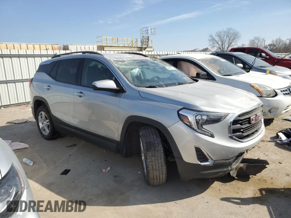 2019 GMC Terrain SLE with VIN 3GKALTEV8KL199780, listed as a Copart auction lot 48692715 with 117,365 mi miles and Salvage Title. Bid and sale history available at carsss.com. Image 4.