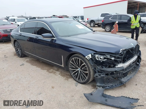 2020 BMW 7 Series 740i with VIN WBA7T2C0XLGL17192, listed as a IAAI auction lot 41499724 with 80,783 mi miles and . Bid and sale history available at DreamBid. Image 1.