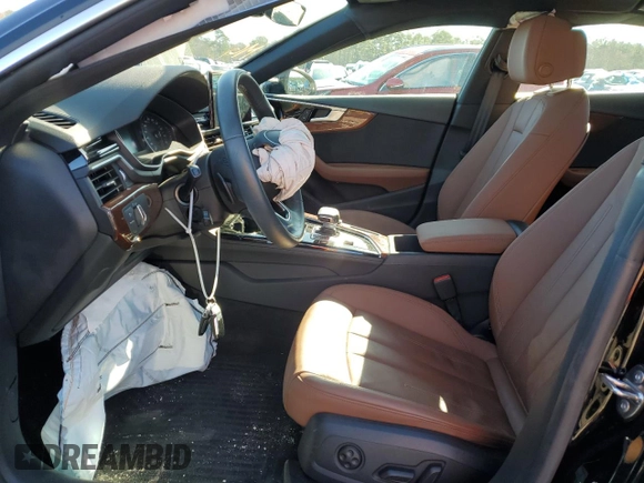 2021 Audi A5 Sportback Premium with VIN WAUABCF58MA006581, listed as a Copart auction lot 40503953 with 25,577 mi miles. Bid and sale history available at carsss.com. Image 7.