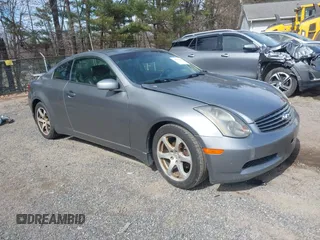 2004 Infiniti G35 Coupe w/Leather with VIN JNKCV54E14M808047, listed as a IAAI auction lot 41852807 with 179,360 mi miles. Bid and sale history available at carsss.com. Image 1.