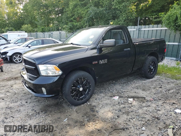 2015 Ram 1500 Tradesman with VIN 3C6JR6AT8FG698858, listed as a Copart auction lot 62521184 with 136,673 mi miles and Salvage title. Bid and sale history available at DreamBid. Image 1.