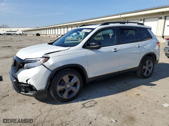 2020 Honda Passport Touring with VIN 5FNYF7H90LB002334, listed as a Copart auction lot 44745335 with 61256 miles and Salvage Title. Bid and sale history available at carsss.com. Image 1.