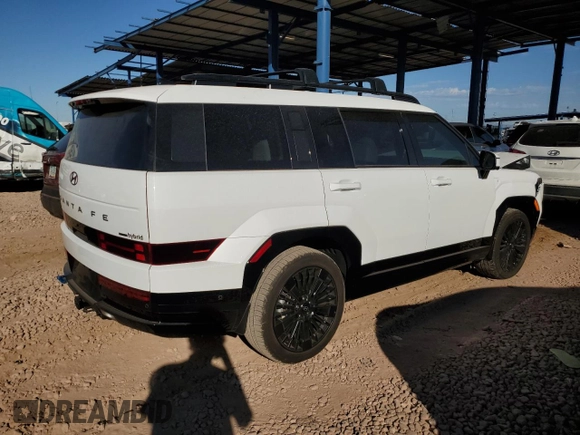 2025 Hyundai Santa Fe Calligraphy with VIN 5NMP5DG1XSH025481, listed as a Copart auction lot 46890225 with 2,152 mi miles and Salvage title. Bid and sale history available at DreamBid. Image 3.