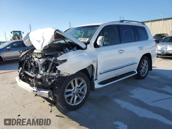 2015 Lexus LX 570 with VIN JTJHY7AX7F4167891, listed as a Copart auction lot 48007665 with Not Provided miles and Salvage Title. Bid and sale history available at DreamBid. Image 1.