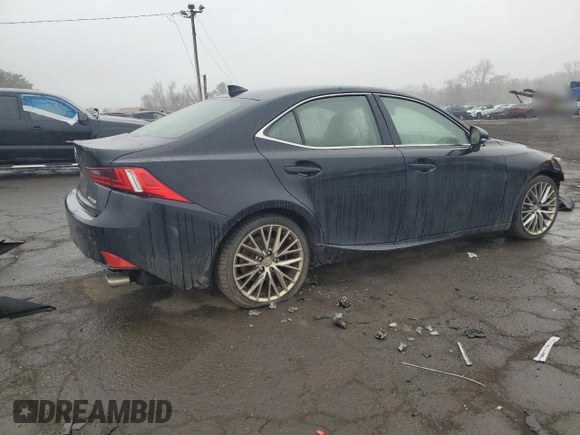 2016 Lexus IS 300 with VIN JTHCM1D23G5004476, listed as a Copart auction lot 49593495 with 222,517 mi miles and Salvage Title. Bid and sale history available at carsss.com. Image 3.
