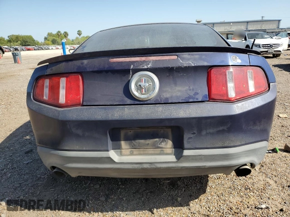 2011 Ford Mustang V6 with VIN 1ZVBP8AM4B5117328, listed as a Copart auction lot 52676965 with 186,581 mi miles and Salvage Title. Bid and sale history available at carsss.com. Image 6.