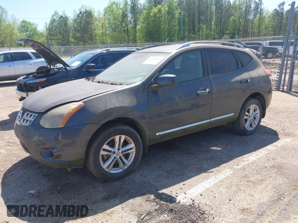 2013 Nissan Rogue S with VIN JN8AS5MT0DW521338, listed as a IAAI auction lot 41989458 with 249,003 mi miles. Bid and sale history available at carsss.com. Image 2.
