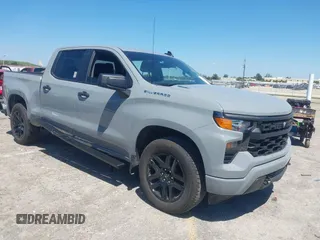 2024 Chevrolet Silverado 1500 Custom with VIN 1GCPABEK7RZ406786, listed as a IAAI auction lot 42031912 with Not Provided miles and . Bid and sale history available at DreamBid. Image 1.