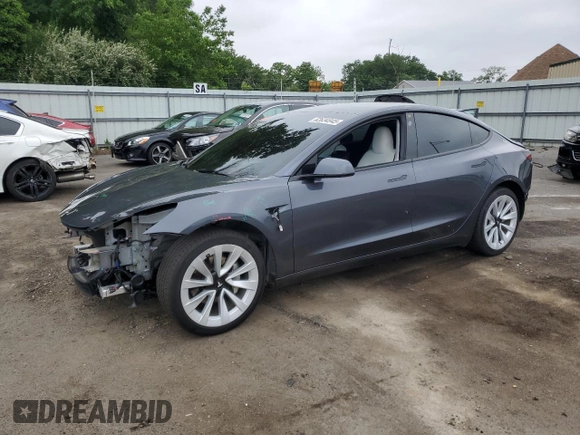 2023 Tesla Model 3 with VIN 5YJ3E1EA1PF678225, listed as a Copart auction lot 62634945 with 24,932 mi miles and Salvage title. Bid and sale history available at DreamBid. Image 1.