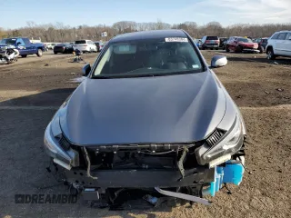 2019 Infiniti Q50 3.0t LUXE with VIN JN1EV7AR0KM593743, listed as a Copart auction lot 83748304 with 70,650 mi miles and Salvage Title. Bid and sale history available at carsss.com. Image 5.