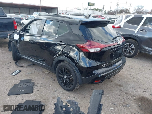 2021 Nissan Kicks SR with VIN 3N1CP5DV7ML520557, listed as a IAAI auction lot 41473489 with 35,634 mi miles. Bid and sale history available at carsss.com. Image 3.