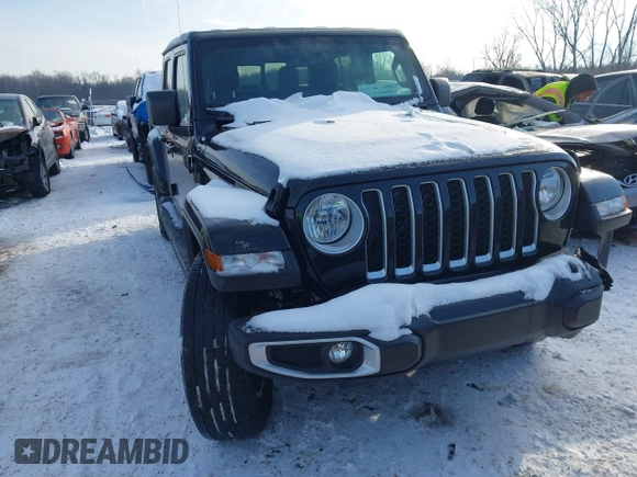 2023 Jeep Gladiator Overland с VIN 1C6HJTFG1PL553343, выставлен на аукционе IAAI как лот 41349518 с пробегом 19 556 миль миль и . История ставок и продаж доступна на DreamBid. Изображение 1.