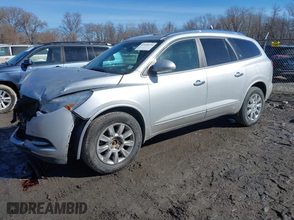 2015 Buick Enclave Leather with VIN 5GAKVBKD2FJ351065, listed as a IAAI auction lot 41656934 with 148,015 mi miles and . Bid and sale history available at carsss.com. Image 18.