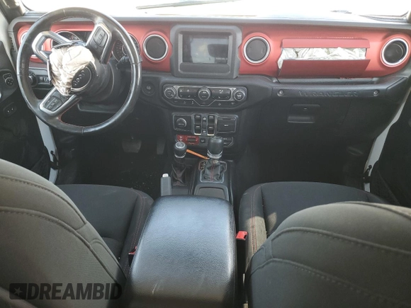 2020 Jeep Wrangler Unlimited Rubicon z VIN 1C4HJXFG8LW270561, wystawiony jako Copart lot #59327255 z przebiegiem Nie podano mil oraz Szkoda całkowita • Salvage title. Historia ofert i sprzedaży dostępna na DreamBid. Obrazek 8.