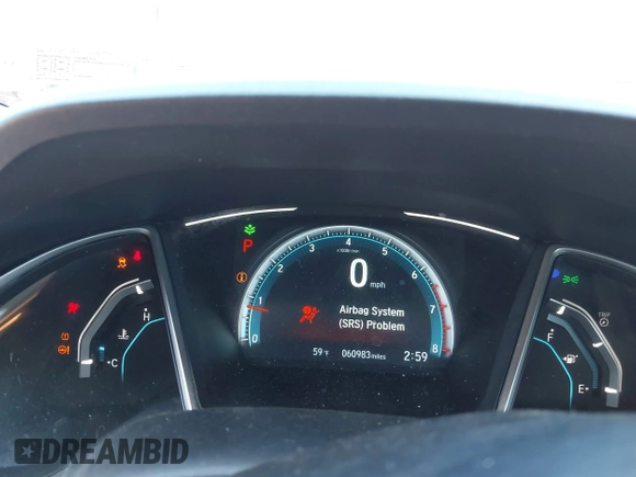 2017 Honda Civic Sedan EX-T with VIN 19XFC1F32HE207503, listed as a IAAI auction lot 41942040 with 60,983 mi miles. Bid and sale history available at carsss.com. Image 7.