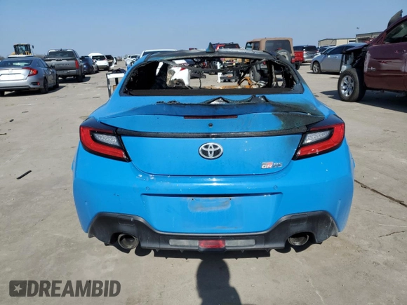 2023 Toyota GR86 Premium with VIN JF1ZNBF13P8752376, listed as a Copart auction lot 44191635 with Not Provided miles and Non Repairable. Bid and sale history available at carsss.com. Image 6.