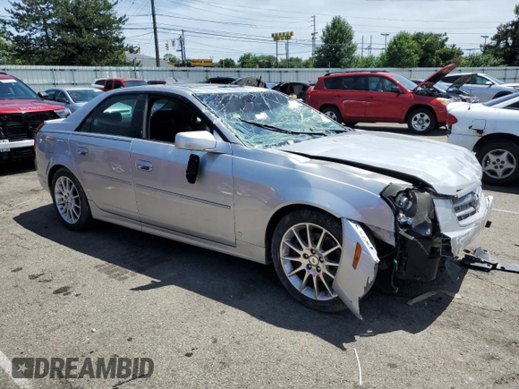 2007 Cadillac CTS with VIN 1G6DP577X70102092, listed as a Copart auction lot 57217714 with 0 mi miles and Salvage Title. Bid and sale history available at carsss.com. Image 4.