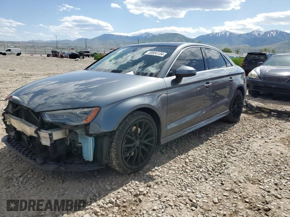 2015 Audi A3 2.0T Prestige with VIN WAUKFGFF7F1010648, listed as a Copart auction lot 55934134 with 86,223 mi miles and Salvage Title. Bid and sale history available at carsss.com. Image 1.