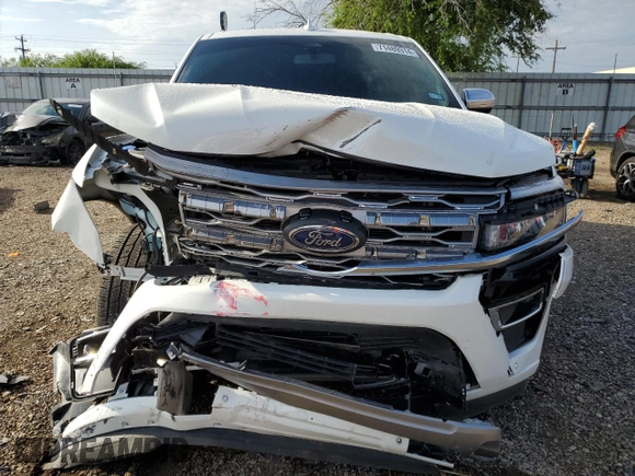 2023 Ford Expedition Max Platinum with VIN 1FMJK1L88PEA13822, listed as a Copart auction lot 71489314 with 10,114 mi miles and Salvage title. Bid and sale history available at DreamBid. Image 5.