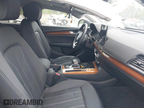 2023 Audi Q5 S line Premium with VIN WA1GAAFYXP2068698, listed as a IAAI auction lot 42225206 with 17,691 mi miles and . Bid and sale history available at DreamBid. Image 5.