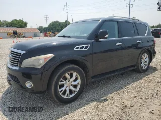 2012 Infiniti QX56 7-passenger with VIN JN8AZ2NE6C9021787, listed as a Copart auction lot 61029975 with 230,345 mi miles and Clean title. Bid and sale history available at DreamBid. Image 1.