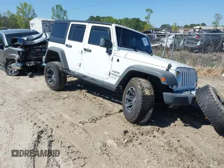 2015 Jeep Wrangler Unlimited Willys Wheeler with VIN 1C4BJWDG0FL546000, listed as a IAAI auction lot 41984566 with 112,742 mi miles and . Bid and sale history available at DreamBid. Image 1.