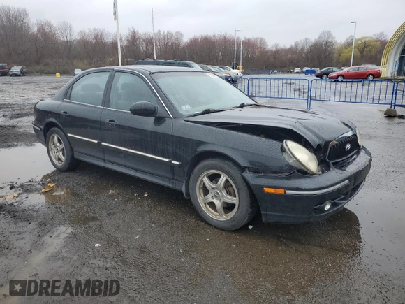 2003 Hyundai Sonata GLS with VIN KMHWF35H93A889433, listed as a Copart auction lot 52028295 with 159,566 mi miles and Salvage Title. Bid and sale history available at carsss.com. Image 4.