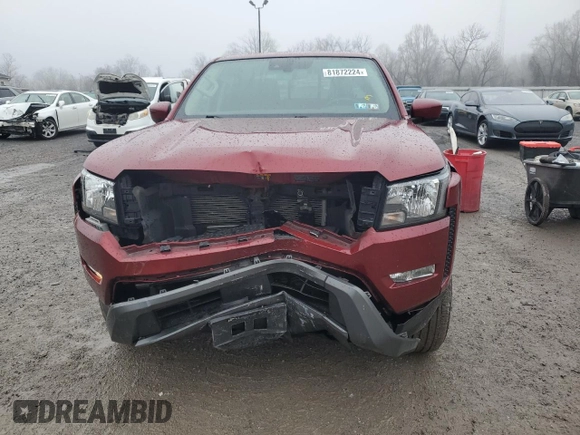 2022 Nissan Frontier SV with VIN 1N6ED1FK5NN681644, listed as a Copart auction lot 81872224 with 103,550 mi miles and Salvage Title. Bid and sale history available at carsss.com. Image 5.