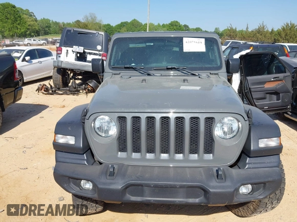 2020 Jeep Wrangler Sport S with VIN 1C4GJXAN5LW146068, listed as a IAAI auction lot 42071619 with 51,238 mi miles and . Bid and sale history available at DreamBid. Image 12.