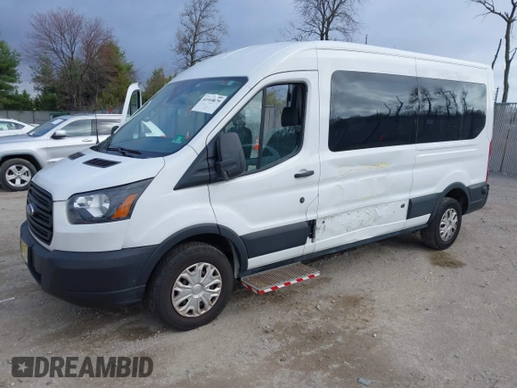 2019 Ford Transit with VIN 1FTYR2CM4KKA63287, listed as a IAAI auction lot 41910079 with 95,472 mi miles. Bid and sale history available at carsss.com. Image 2.