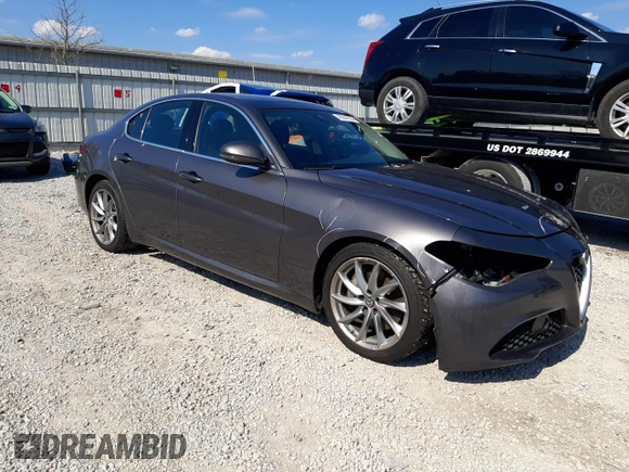 2017 Alfa Romeo Giulia with VIN ZARFAEBN1H7536624, listed as a Copart auction lot 48640104 with 100,829 mi miles and Salvage Title. Bid and sale history available at carsss.com. Image 4.