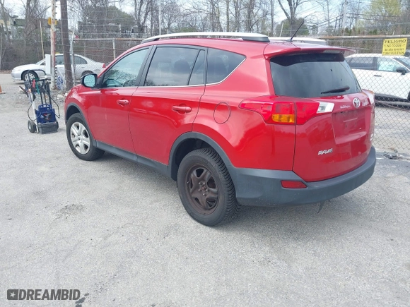 2015 Toyota RAV4 LE with VIN 2T3BFREV0FW249192, listed as a IAAI auction lot 42093933 with 170,222 mi miles. Bid and sale history available at carsss.com. Image 3.