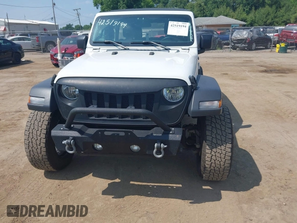 2018 Jeep Wrangler Unlimited Sport S with VIN 1C4HJXDG7JW150038, listed as a IAAI auction lot 42519194 with 113,300 mi miles and . Bid and sale history available at DreamBid. Image 12.