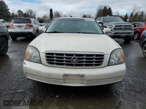 2002 Cadillac DeVille DHS z VIN 1G6KE57Y42U277428, wystawiony jako Copart lot #45757115 z przebiegiem 143 741 mil mil oraz Czysty tytuł • Clean title. Historia ofert i sprzedaży dostępna na DreamBid. Obrazek 5.