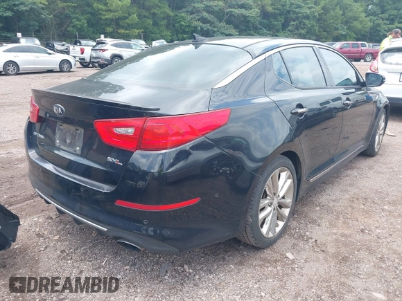 2014 Kia Optima SX Turbo with VIN 5XXGR4A67EG344929, listed as a IAAI auction lot 42638108 with 139,373 mi miles and . Bid and sale history available at DreamBid. Image 4.