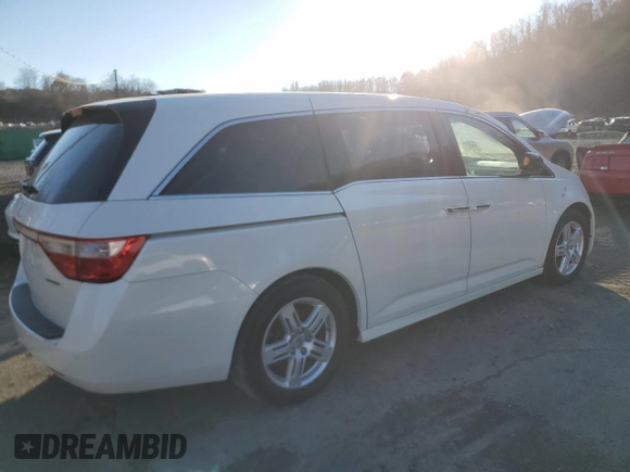 2012 Honda Odyssey Touring with VIN 5FNRL5H96CB144690, listed as a Copart auction lot 81511844 with 44,030 mi miles and Salvage Title. Bid and sale history available at carsss.com. Image 3.