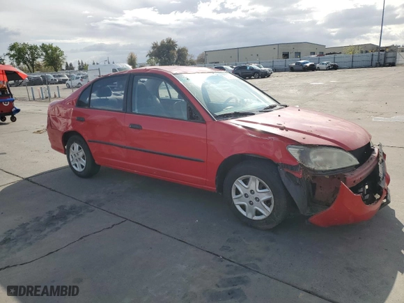 2005 Honda Civic Sdn VP with VIN 1HGES16335L027501, listed as a Copart auction lot 51540145 with 197,742 mi miles and Salvage Title. Bid and sale history available at carsss.com. Image 4.