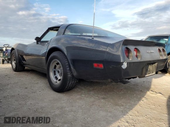 1981 Chevrolet Corvette with VIN 1G1AY8763B5103059, listed as a Copart auction lot 75293044 with 91,784 mi miles and Salvage Title. Bid and sale history available at carsss.com. Image 2.