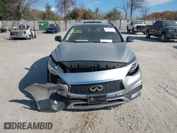 2019 Infiniti QX30 Luxe with VIN SJKCH5CRXKA011966, listed as a IAAI auction lot 40800082 with 56,138 mi miles and . Bid and sale history available at DreamBid. Image 12.