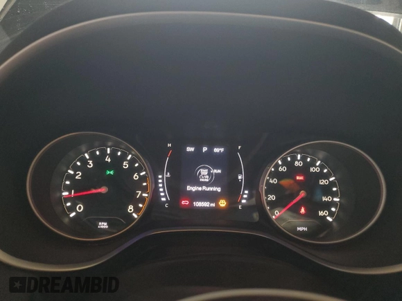 2018 Jeep Compass Latitude z VIN 3C4NJCBB6JT265612, wystawiony jako Copart lot #56628905 z przebiegiem 108 592 mil mil oraz Szkoda całkowita • Salvage title. Historia ofert i sprzedaży dostępna na DreamBid. Obrazek 9.