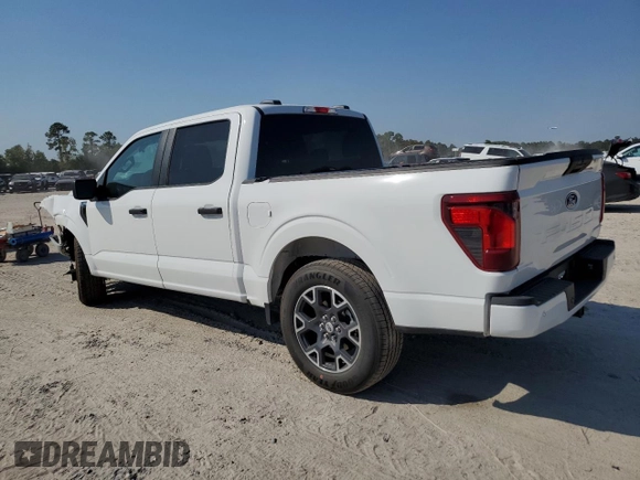 2024 Ford F-150 STX with VIN 1FTEW2K57RKD19468, listed as a Copart auction lot 73657674 with 5,055 mi miles and Salvage Title. Bid and sale history available at carsss.com. Image 2.
